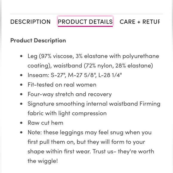 NWOT Commando Faux Leather Leggings - Picture 5 of 6